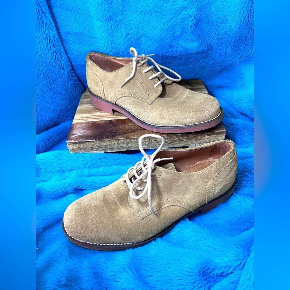 EUC tan suede G.H. BASS & CO dress shoes size 5